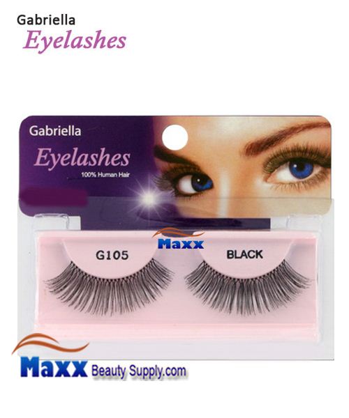 1 Package - Gabriella Eyelashes Strip 100% Human Hair - G105